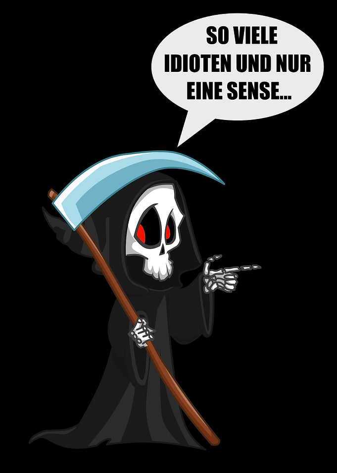 Grim Reaper with a Message