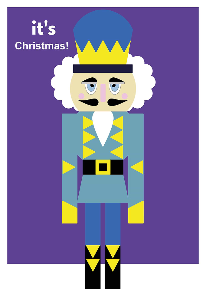 Nutcracker Christmas Card