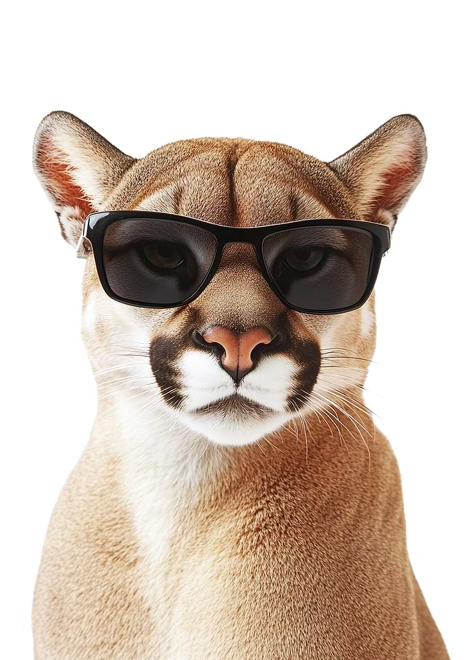 Cool Cougar Cat in Sunglasses