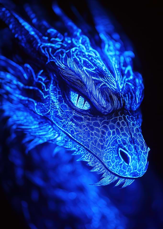 Blue Dragon Close-Up