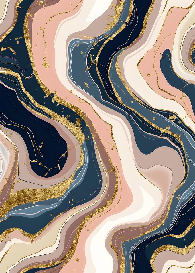 Abstract Marble Art