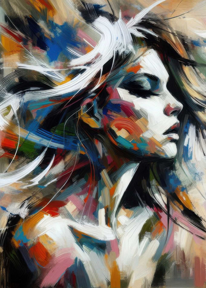 Abstract Woman Portrait