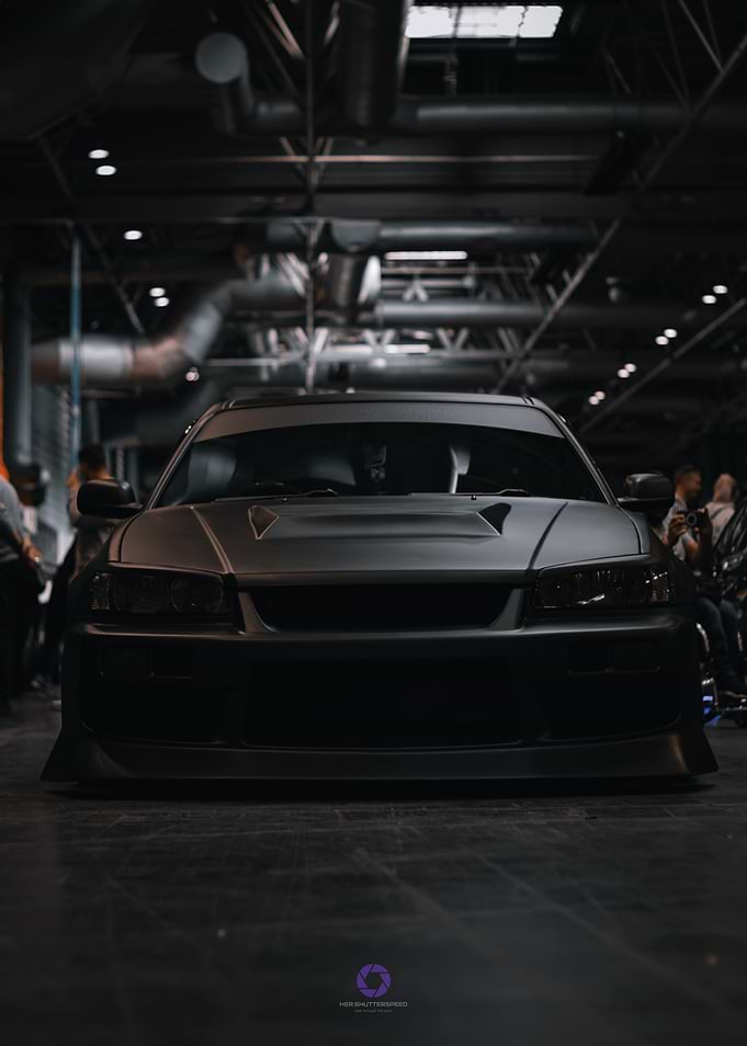 Black Tuned Car