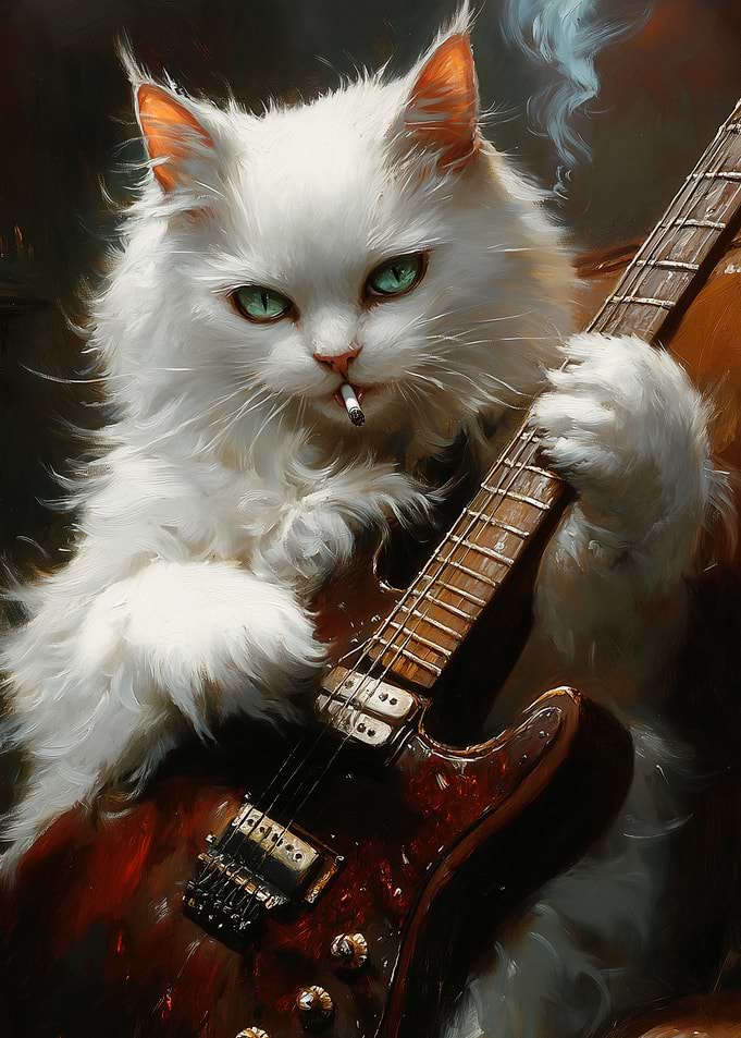 Cat Guitarist