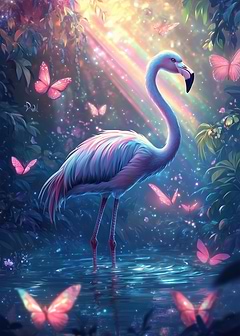 Flamingo in Wonderland