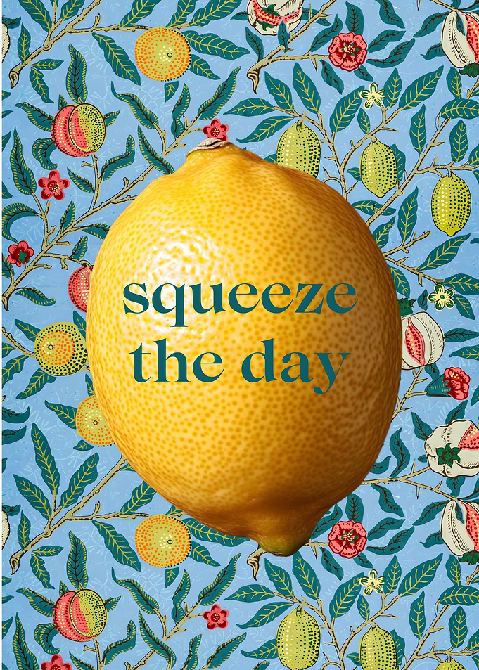 Squeeze The Day - Lemon Poster