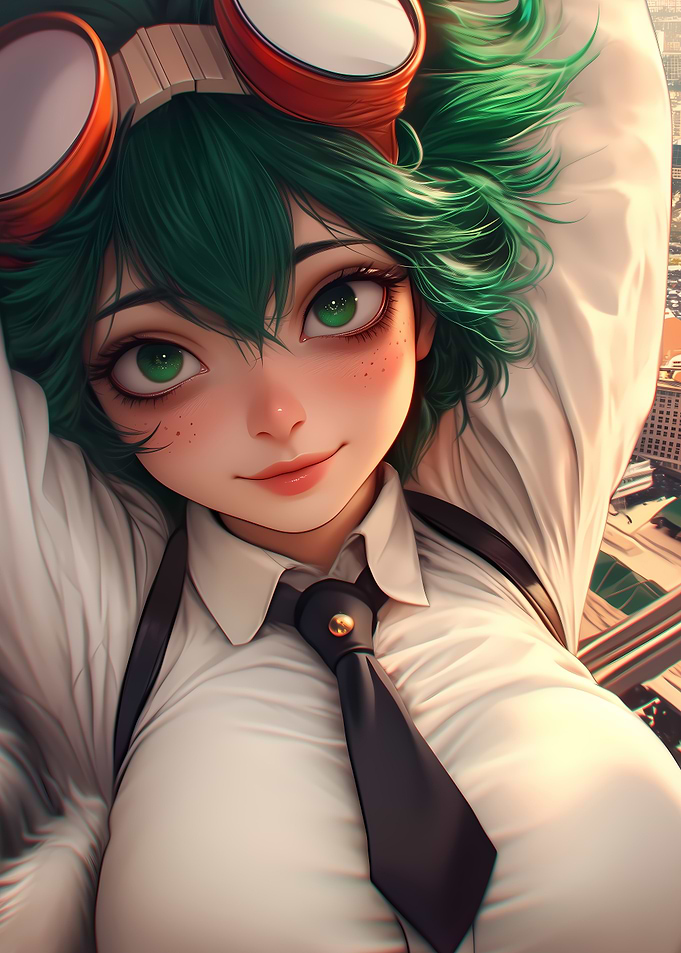 Anime Girl with Goggles