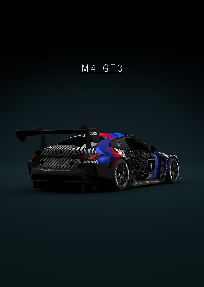 BMW M4 GT3 - No 1 - Back - Green Tint