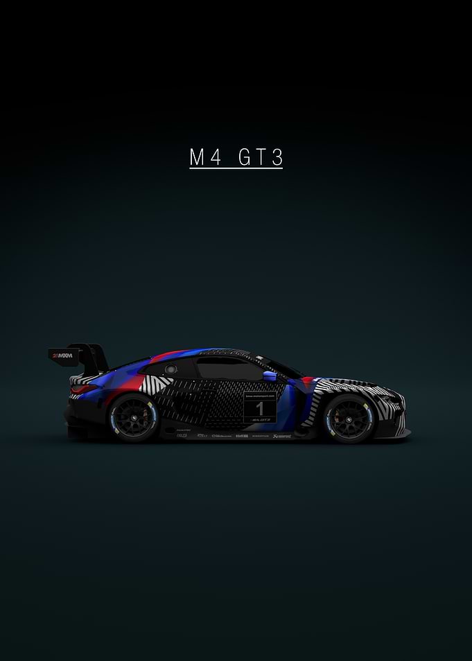 BMW M4 GT3 No 1 - Race Car