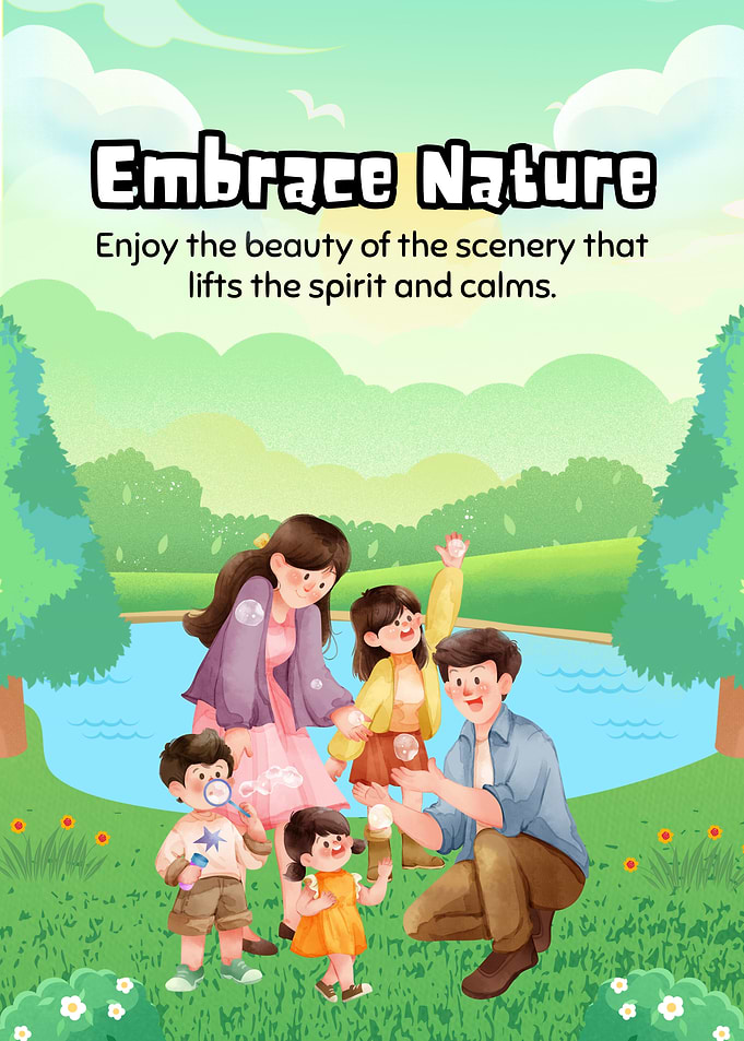 Family Enjoying Nature