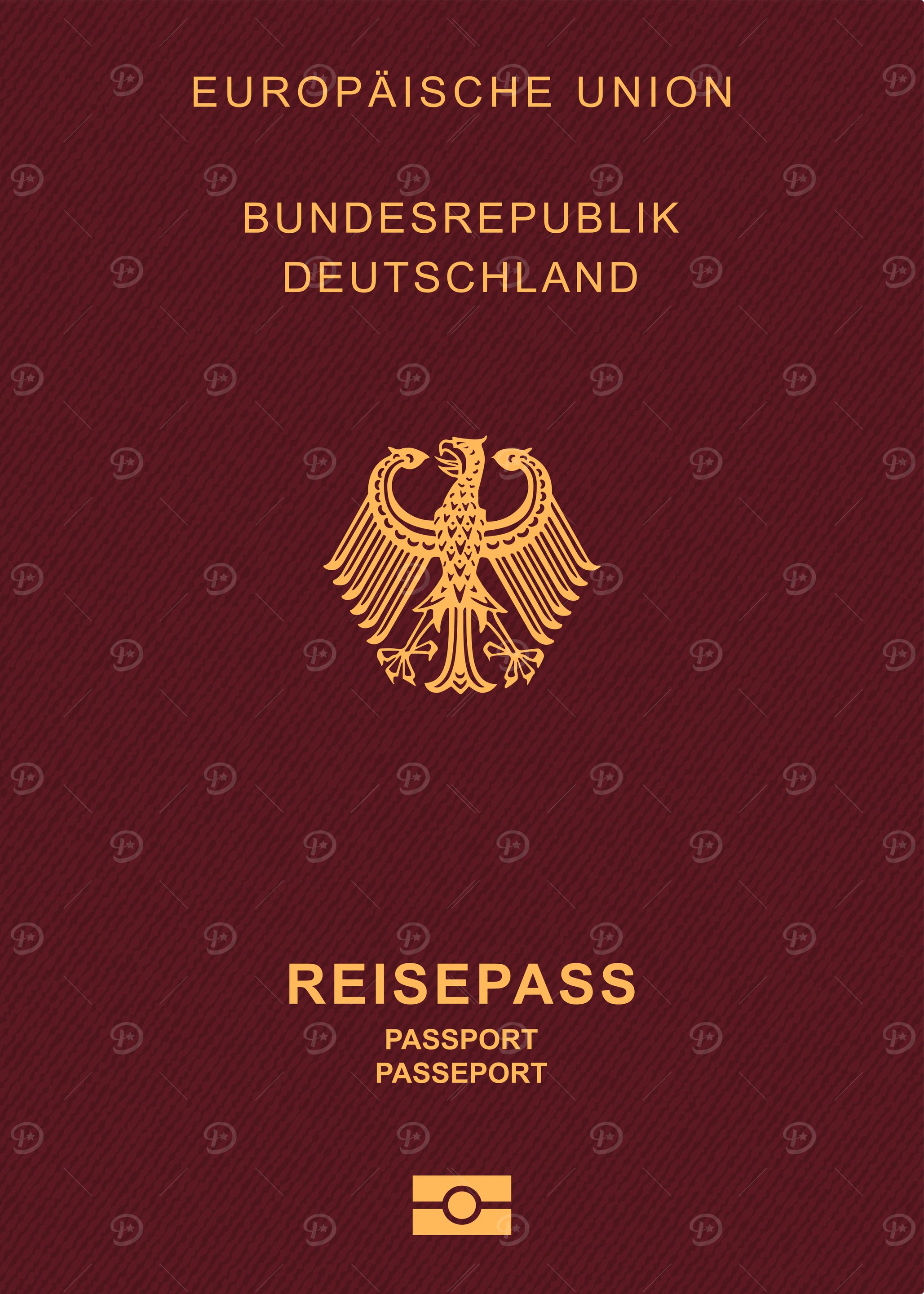 German Passport Cover