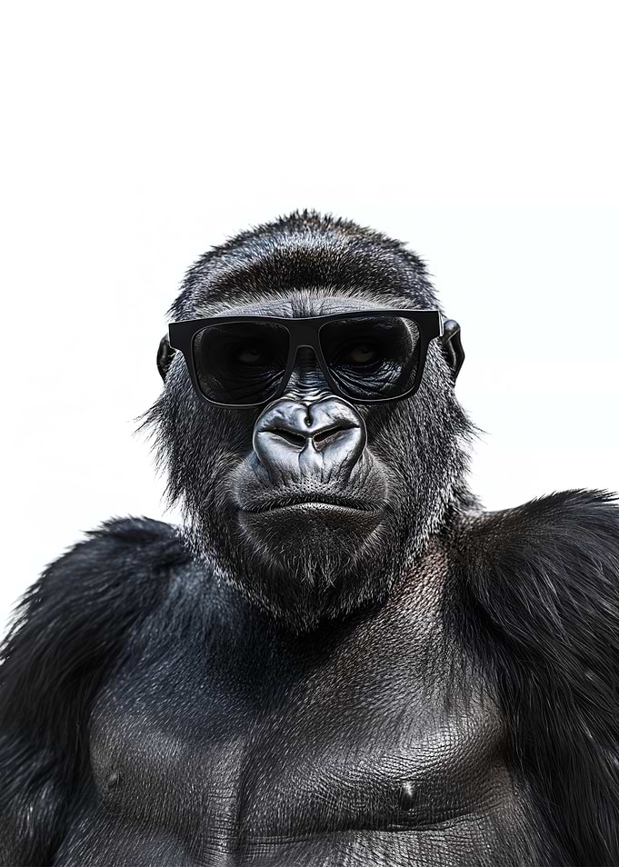 Cool Gorilla in Sunglasses