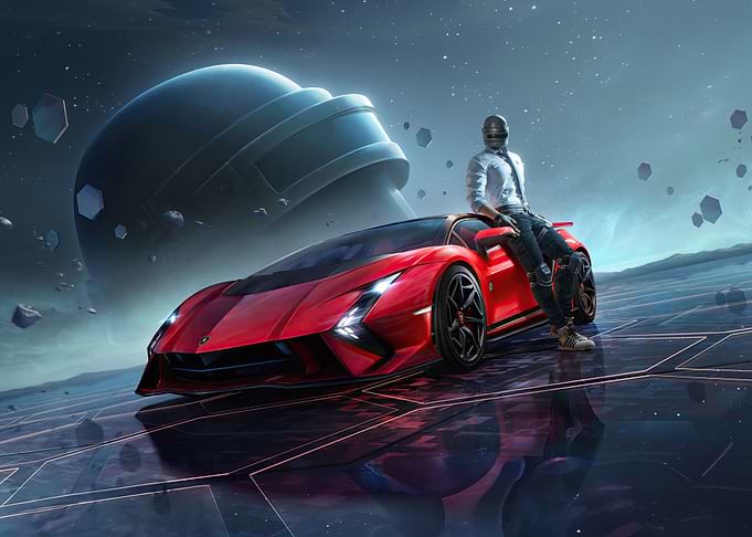PUBG Mobile: Red Sports Car
