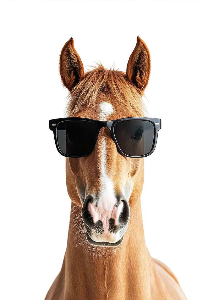 Cool Horse in Sunglasses