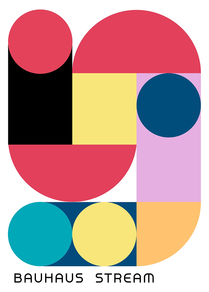 Bauhaus Stream Geometric Art