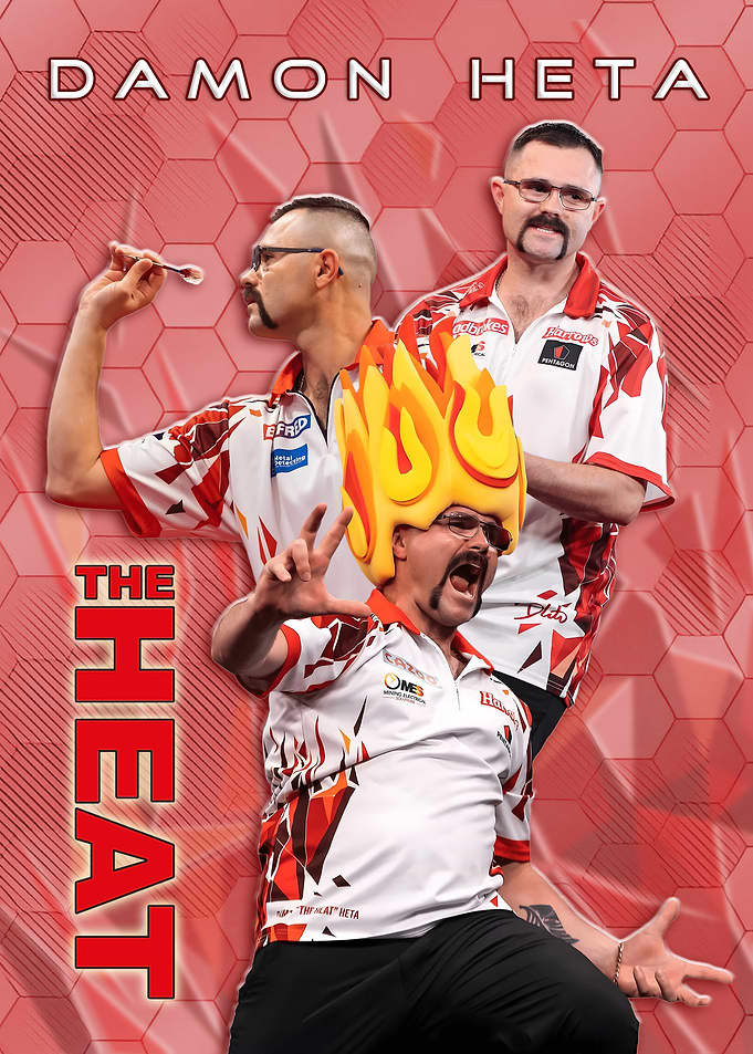 Damon 'The Heat' Heta Darts Player Poster