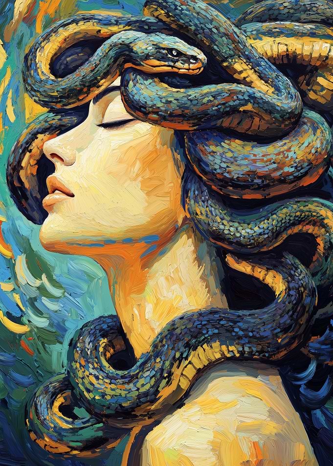 Medusa with Snakes