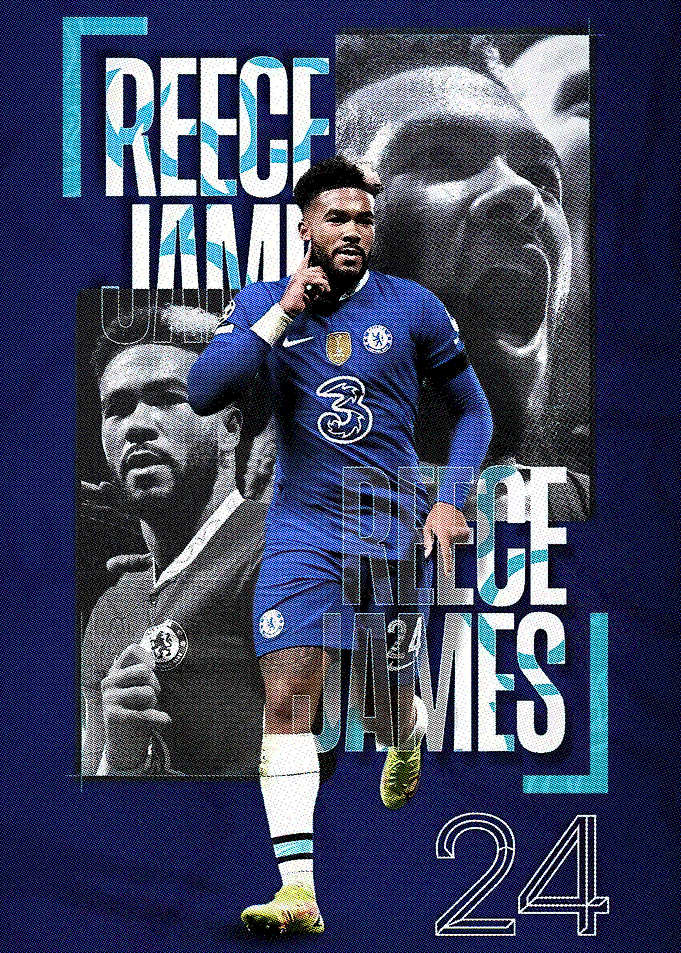 Reece James Chelsea Football Poster