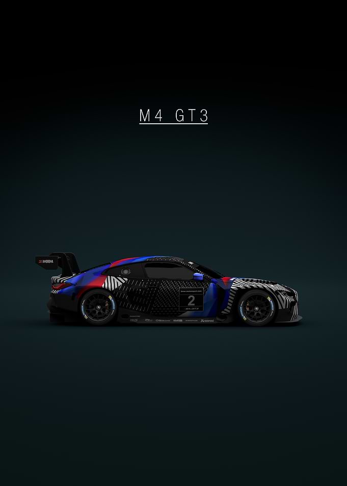 1463 BMW M4 GT3 - No 2 - Side View