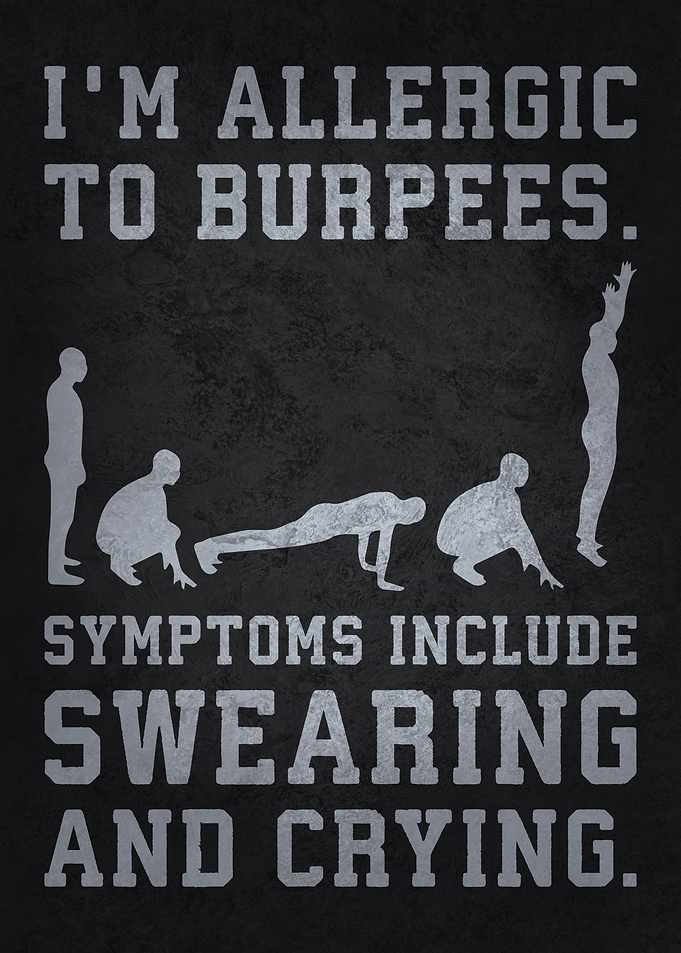 Burpees Funny Workout