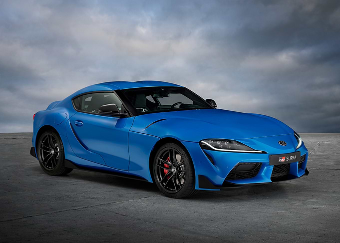 Blue Toyota Supra