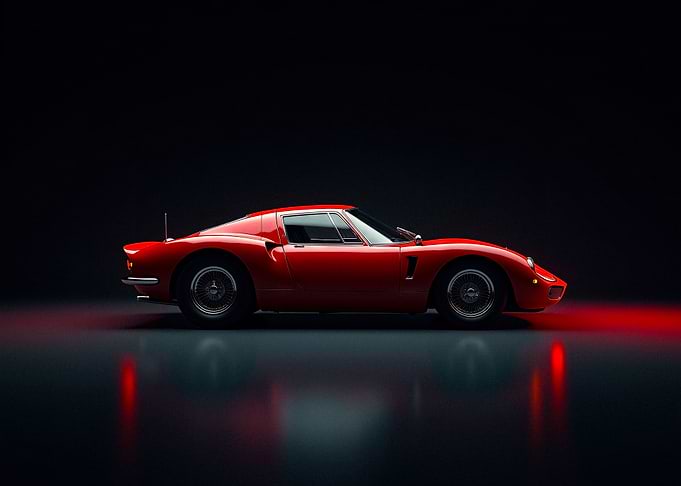 Red Classic Sports Car