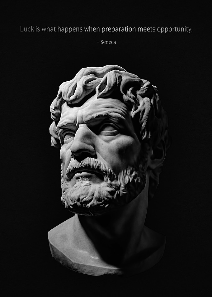 Seneca Quote Bust