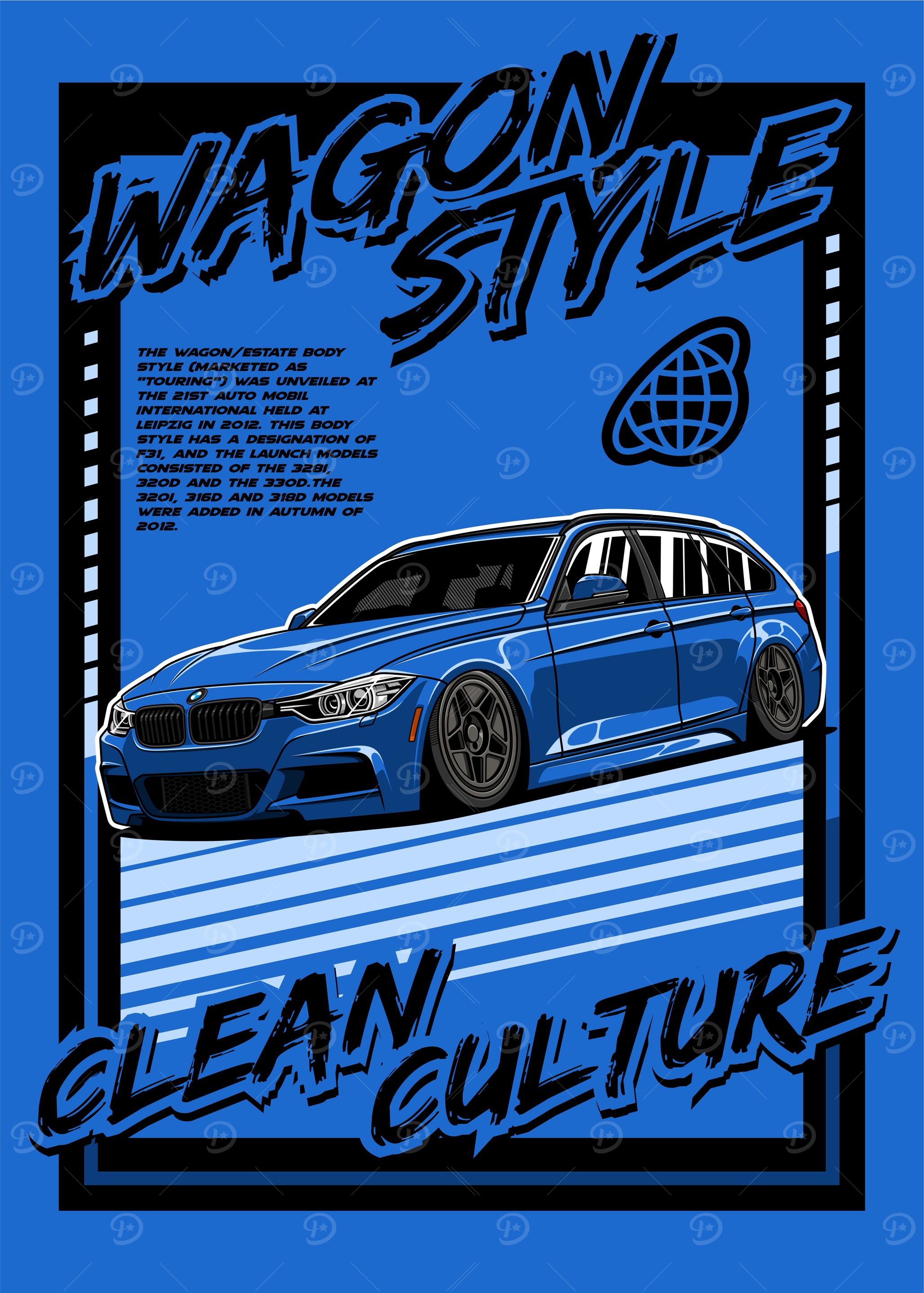 BMW F31 Wagon Style Clean Blue