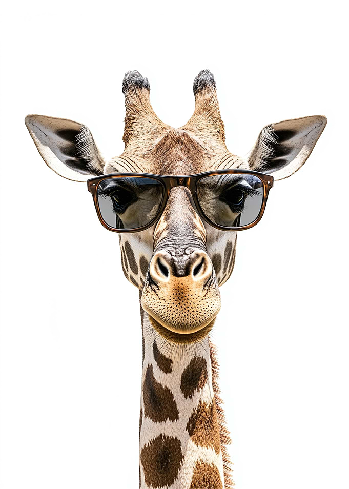 Cool Giraffe in Sunglasses