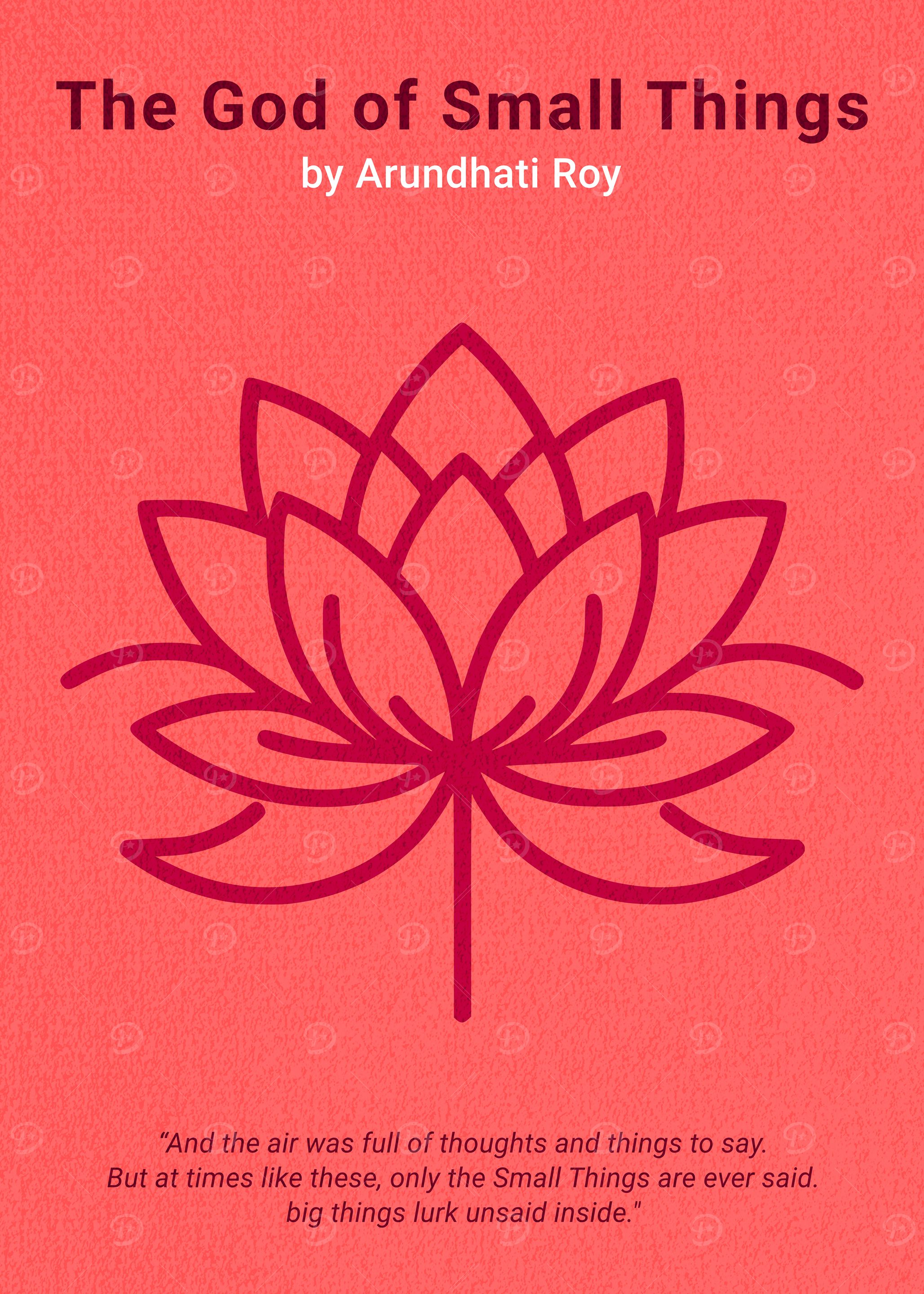 The God of Small Things Minimalist Book Cover