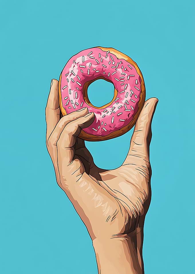 Pink Glazed Donut