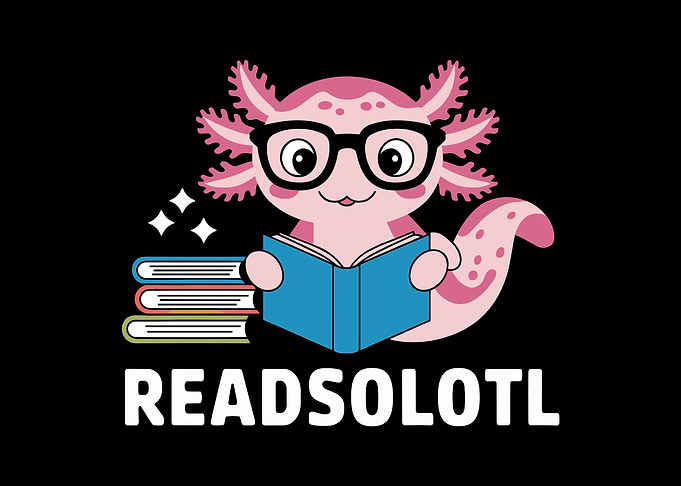 Cute Axolotl Reading Readsolotl