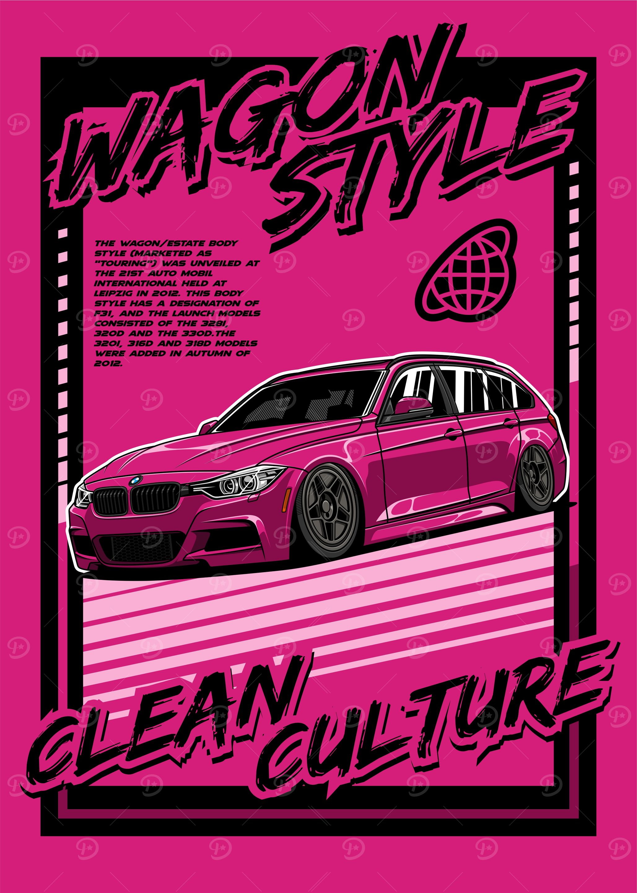 BMW F31 Wagon Style Clean Pink