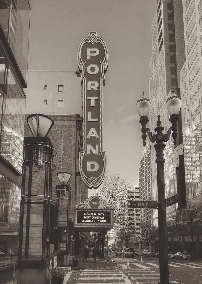 Portland Theater Sign