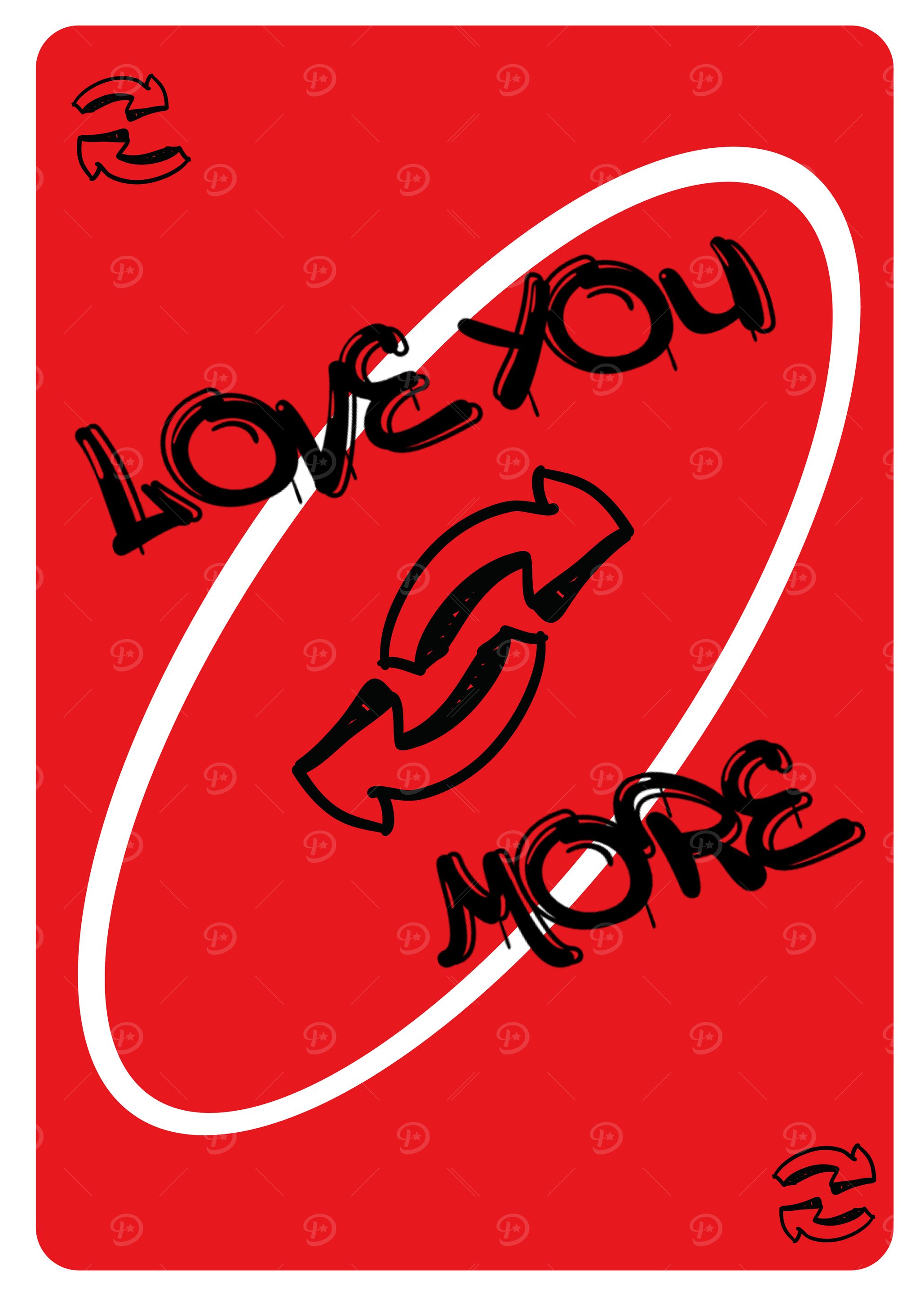 UNO Card - Love You More