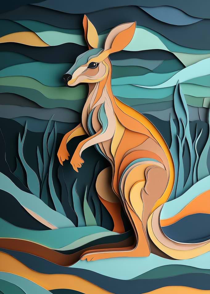 Papercut Kangaroo