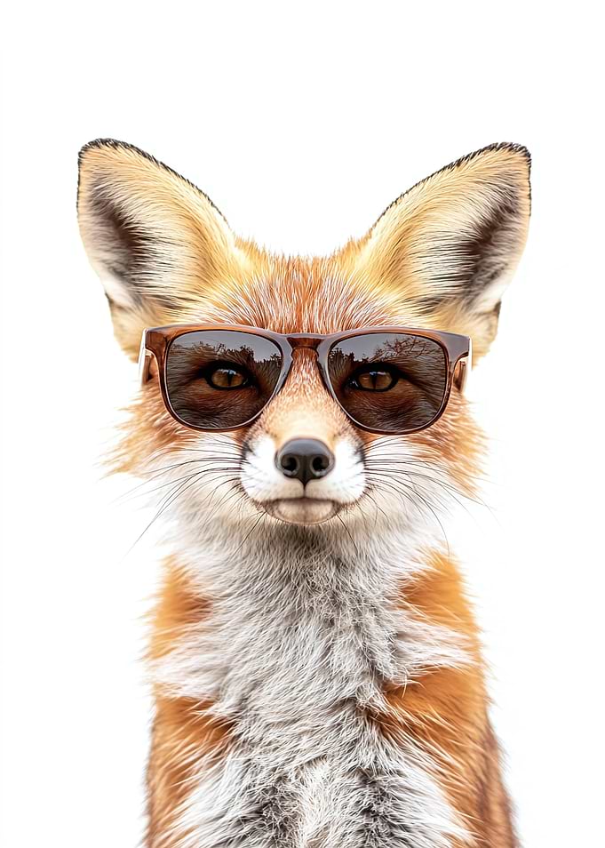 Cool Fox in Sunglasses