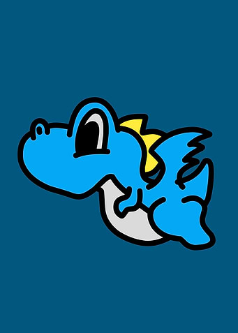 Cute Blue Dragon