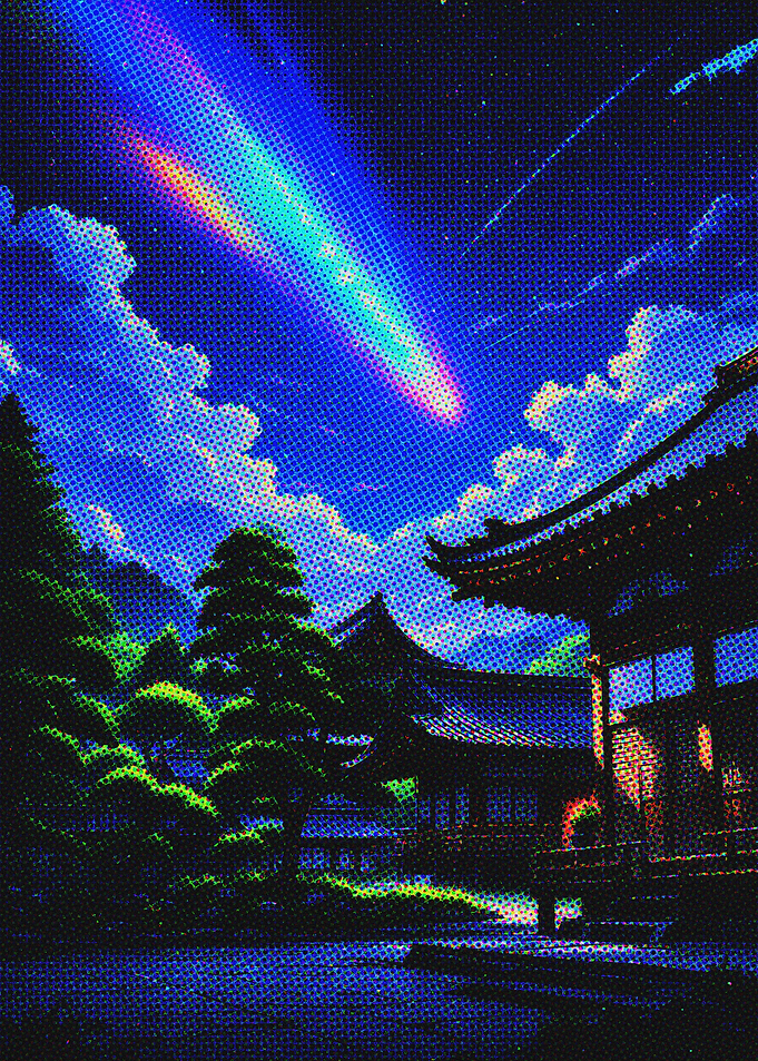 Night Sky with Shooting Star