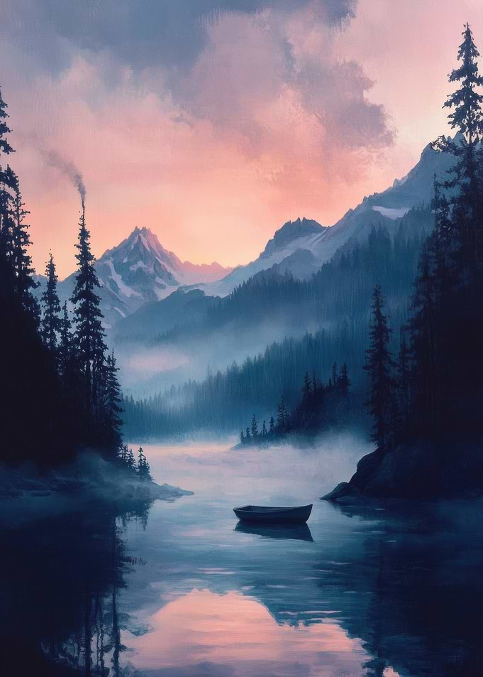 Misty Mountain Lake