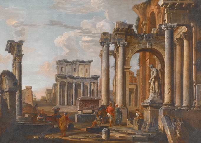 Roman Ruins Painting