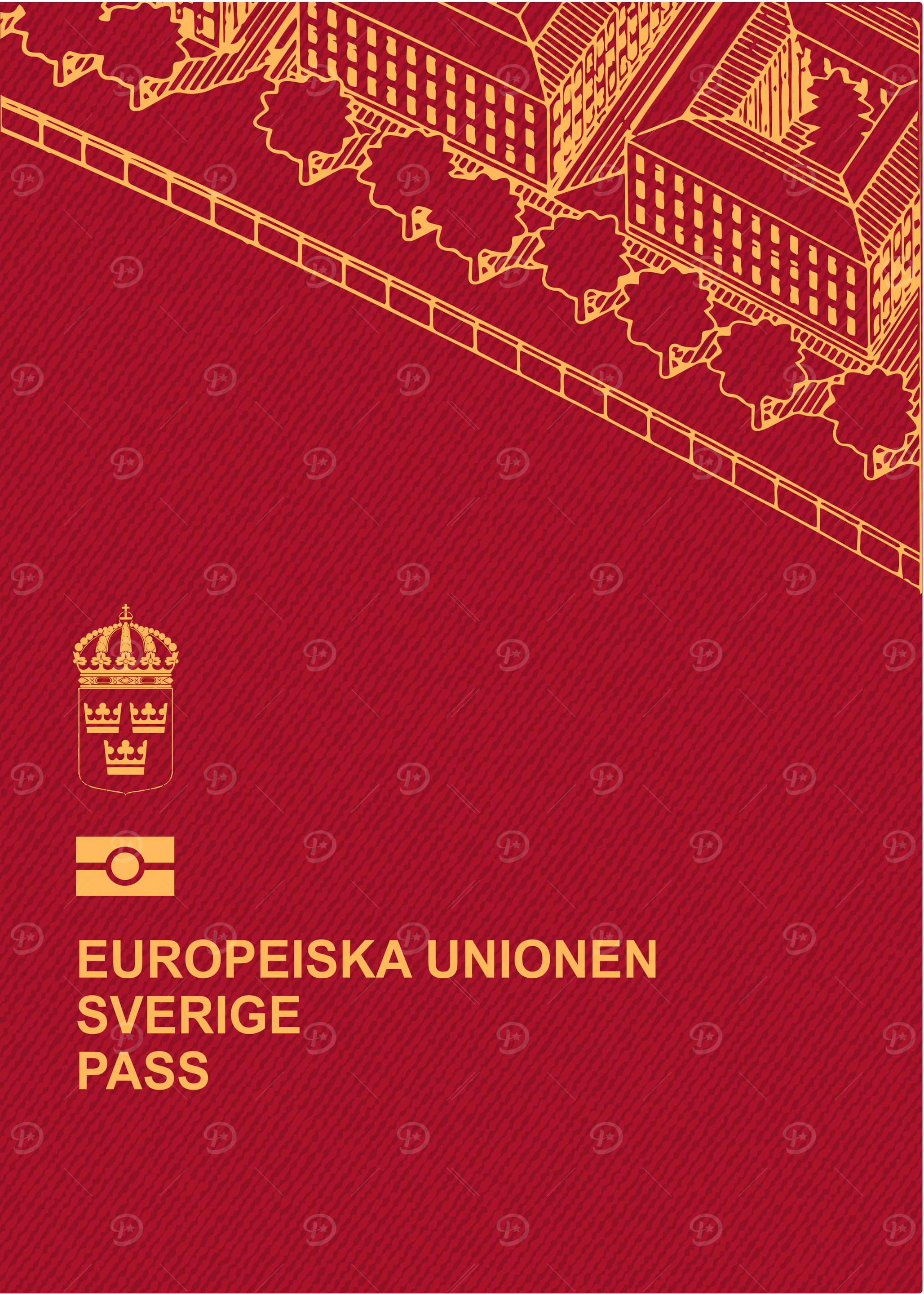 Swedish Passport Cover