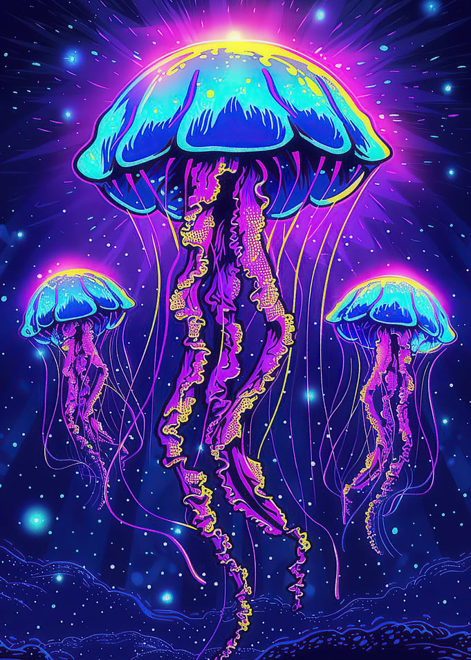 Neon Jellyfish