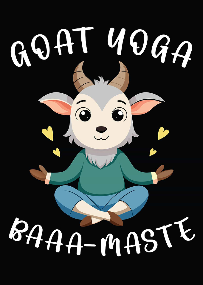 Goat Yoga Baa-Maste