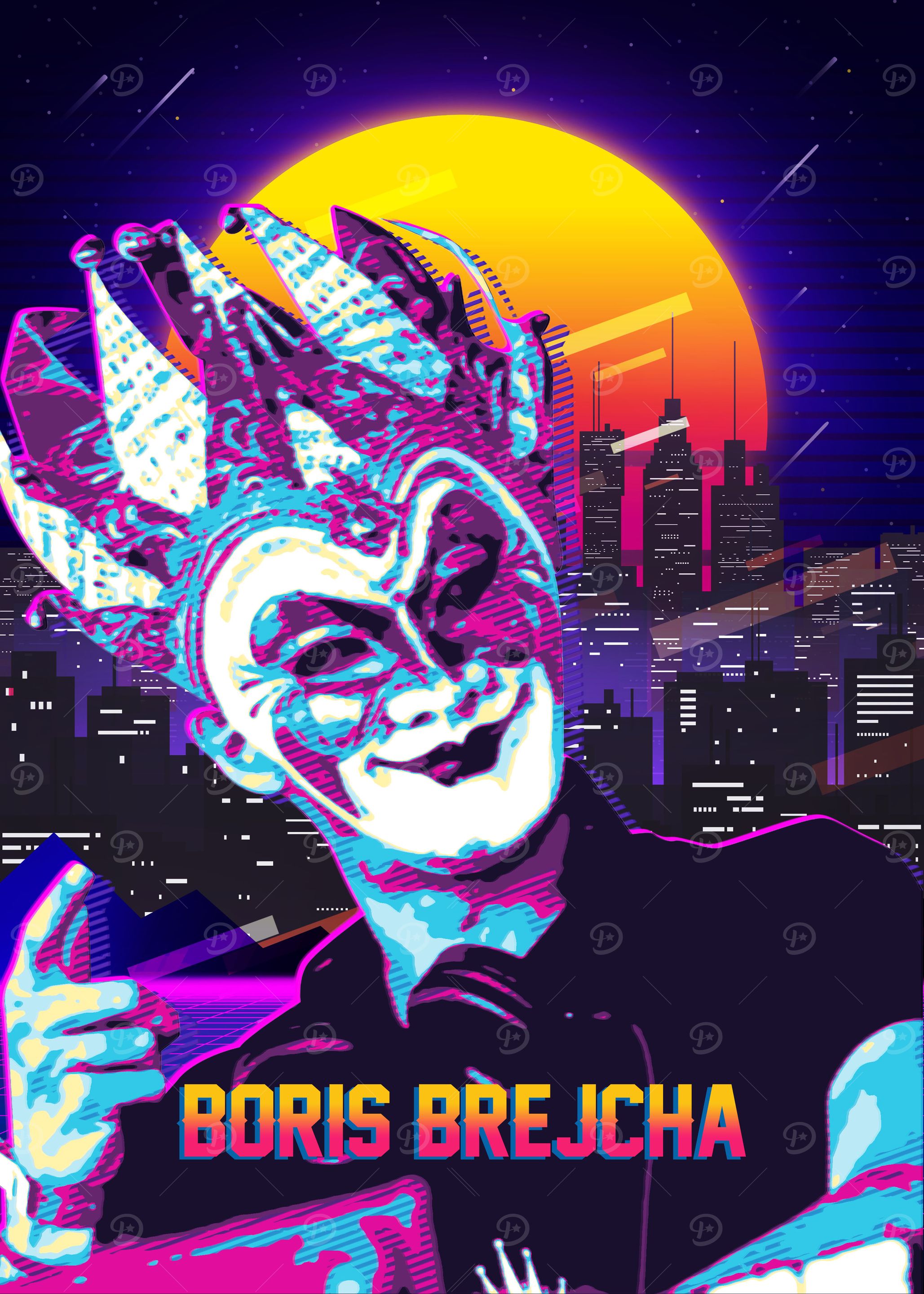 Boris Brejcha Retro Poster