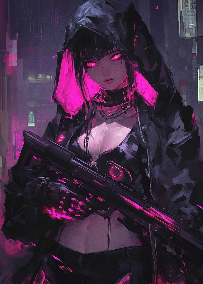 Cyberpunk Anime Girl