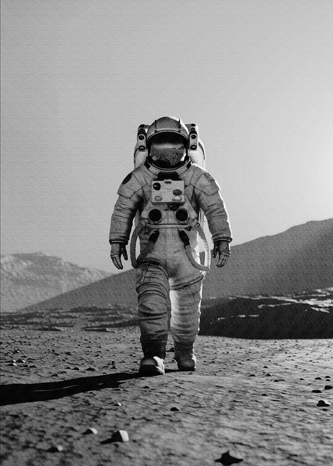 Astronaut on Mars