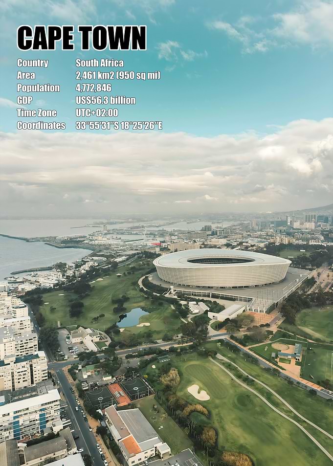 Aerial View of Cape Town Stadium