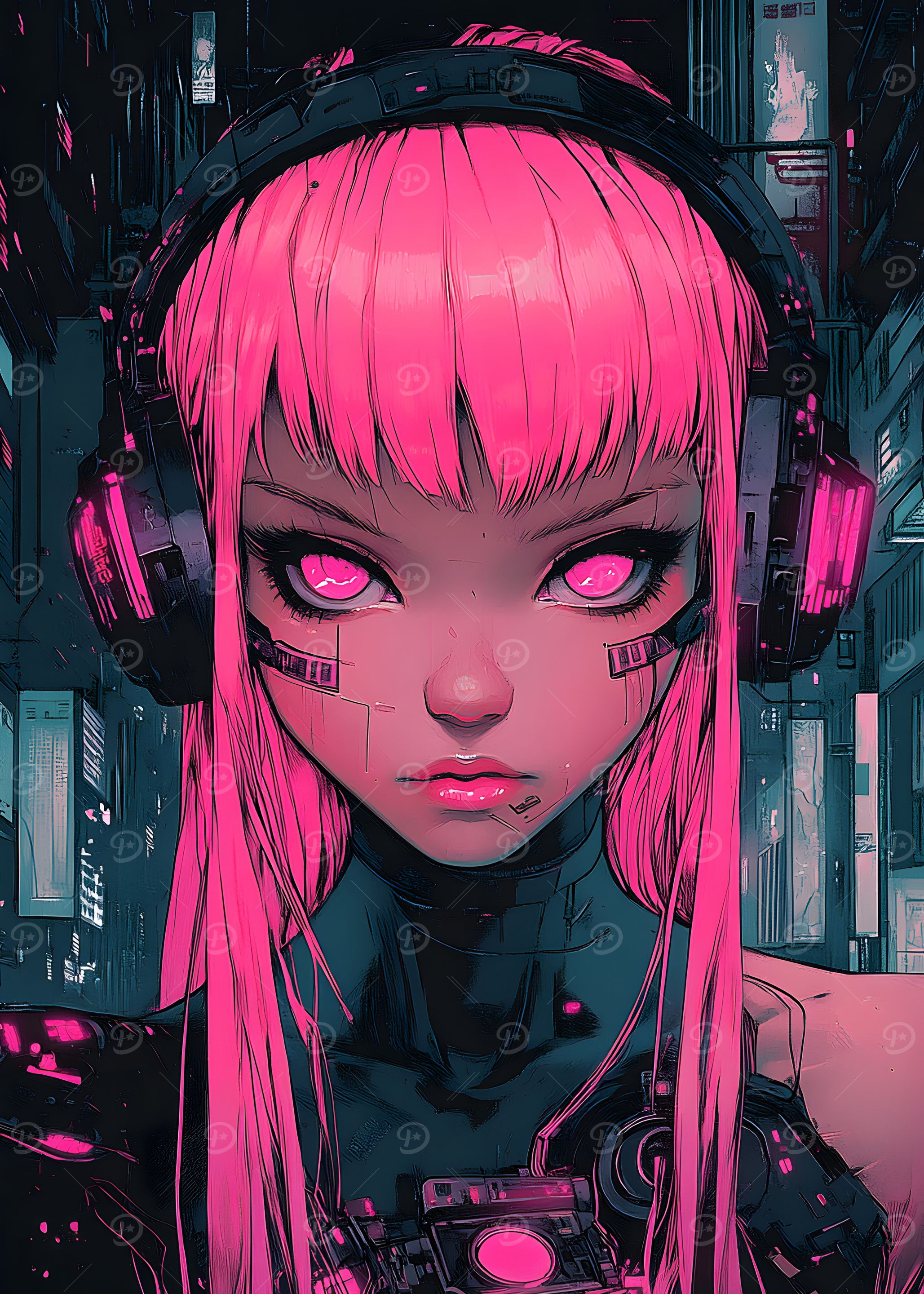 Cyberpunk Anime Girl