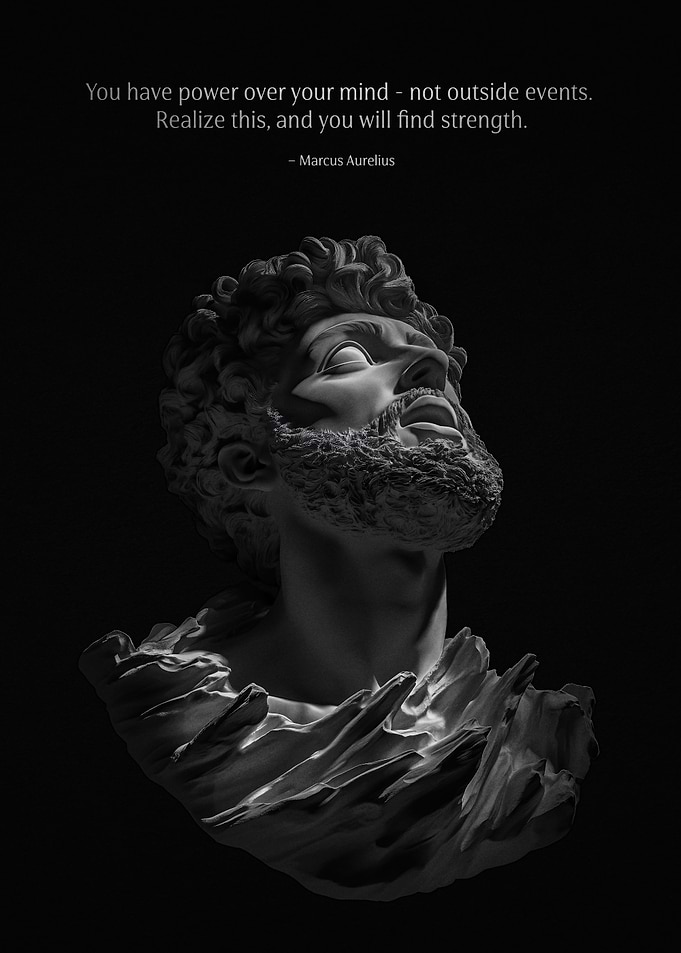 Marcus Aurelius Quote Sculpture